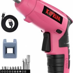 small pink electric screwdriver
